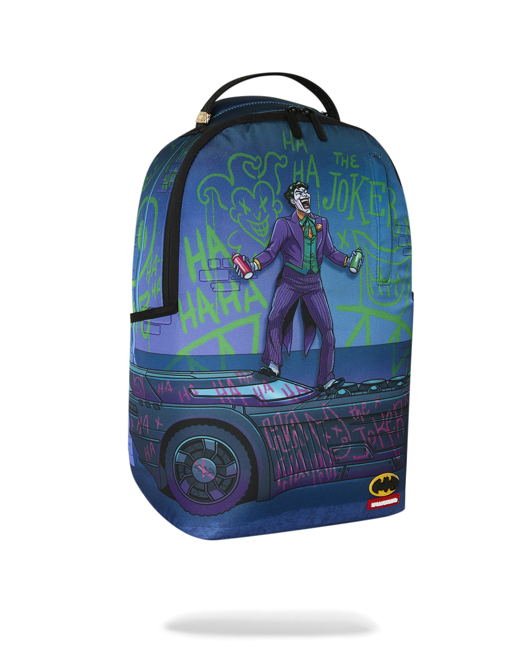 Sprayground Dc Joker Tagged Up Batmobile Backpack B9286