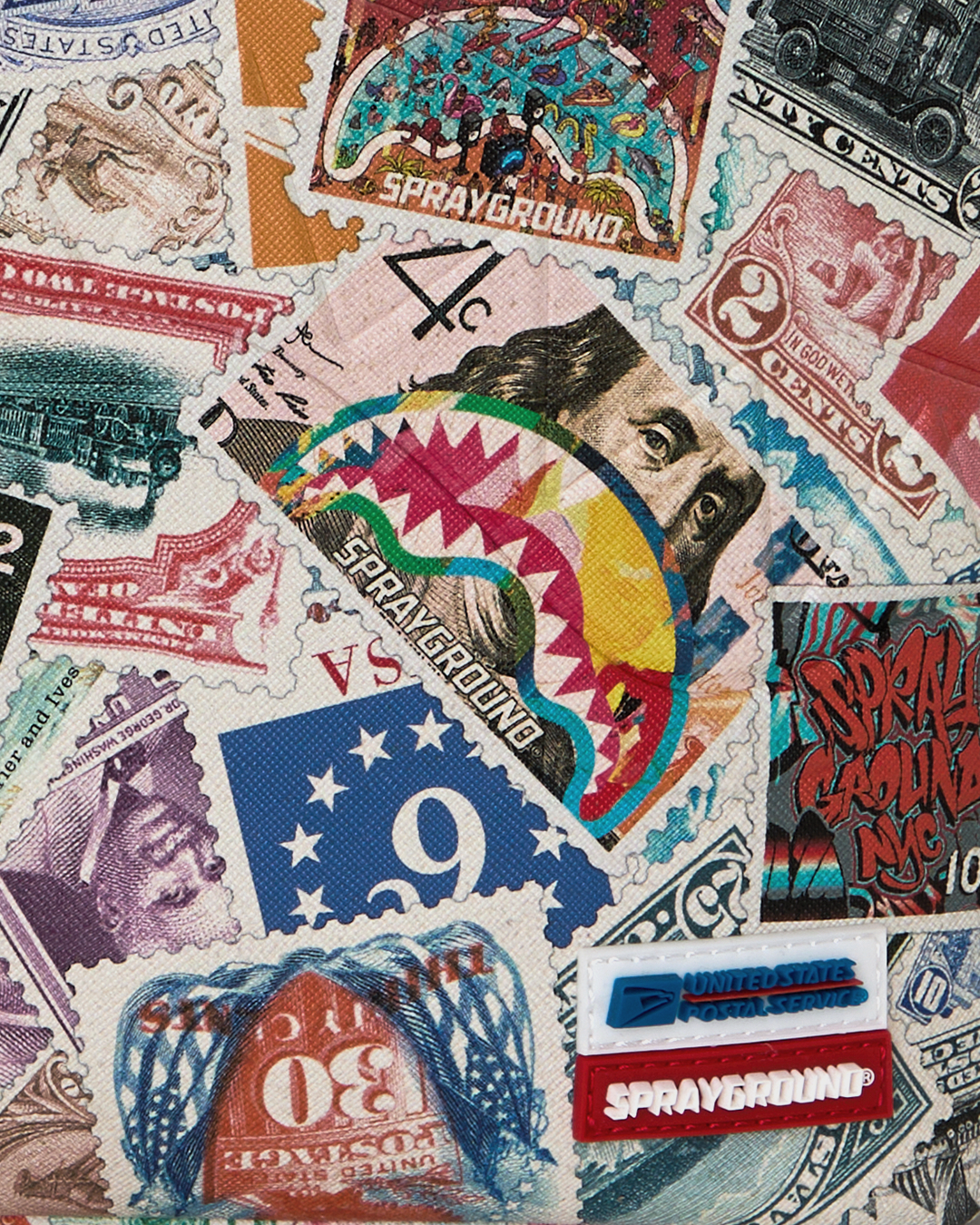 SPRAYGROUND® BACKPACK USPS STAMP STAMPEDE BACKPACK