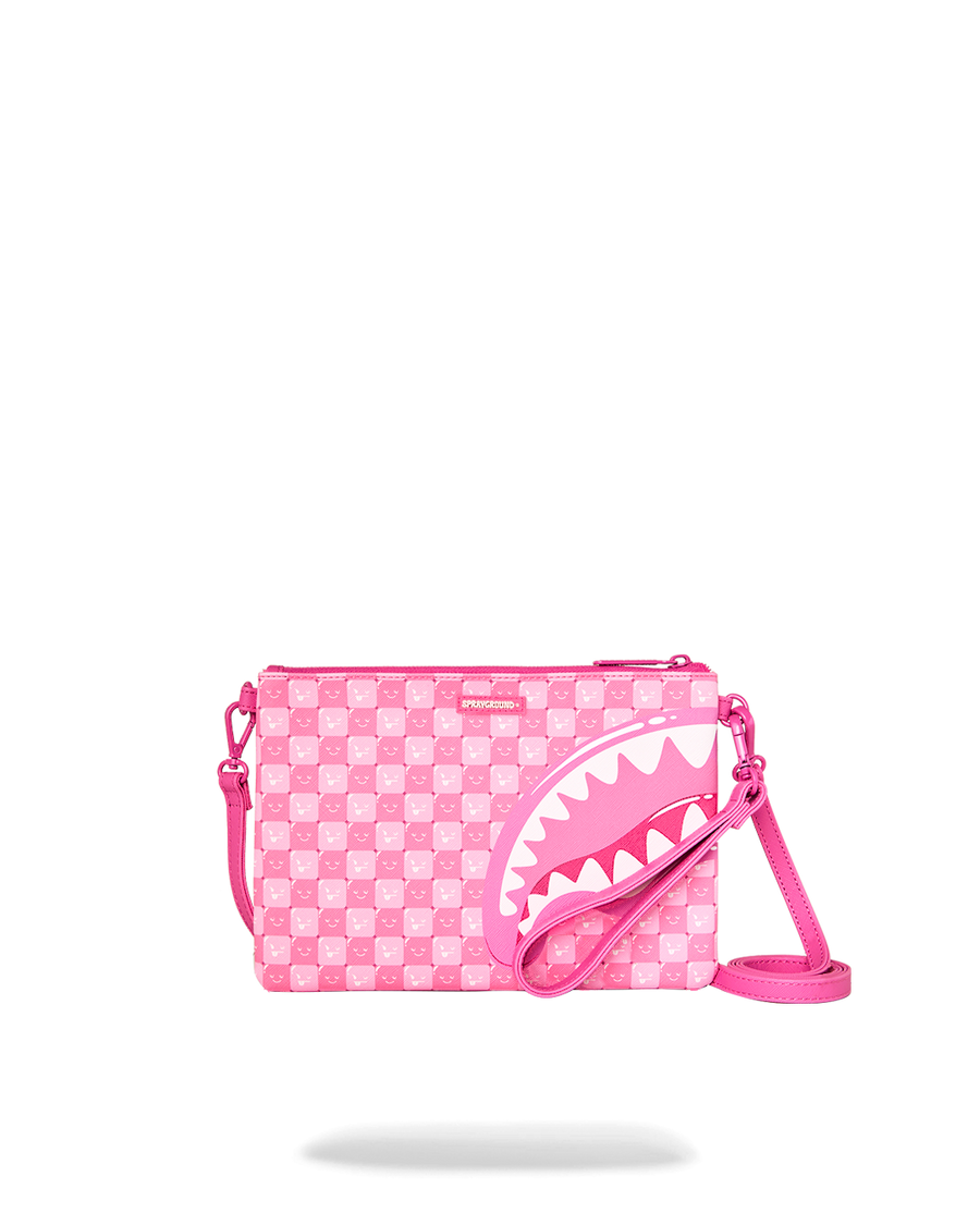 SHINOBI SHARKS IN PARIS (PINK) CROSSOVER CLUTCH – SPRAYGROUND®