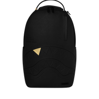 SPRAYGROUNDÂ® BACKPACK BLACKED OUT EMBOSSED GOLD TOOTH BACKPACK