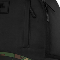 SPRAYGROUND® BACKPACK SHARK CENTRAL BLACK NYLON CAMO EMBOSSED SHARK BACKPACK