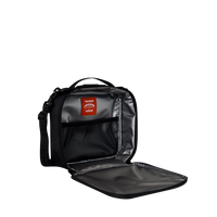 SPRAYGROUND® SNACK PACK SHARK CENTRAL BLACK NYLON CAMO EMBOSSED SHARK SNACKPACK