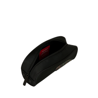 SPRAYGROUND® BACKPACK SHARK CENTRAL BLACK NYLON CAMO EMBOSSED SHARK POUCH