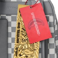 SPRAYGROUND® BACKPACK EMBOSSED CREAM CHECK SAVAGE BACKPACK