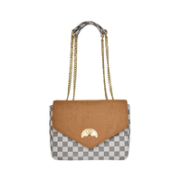 SPRAYGROUND® HANDBAG EMBOSSED CREAM CHECK HANDBAG