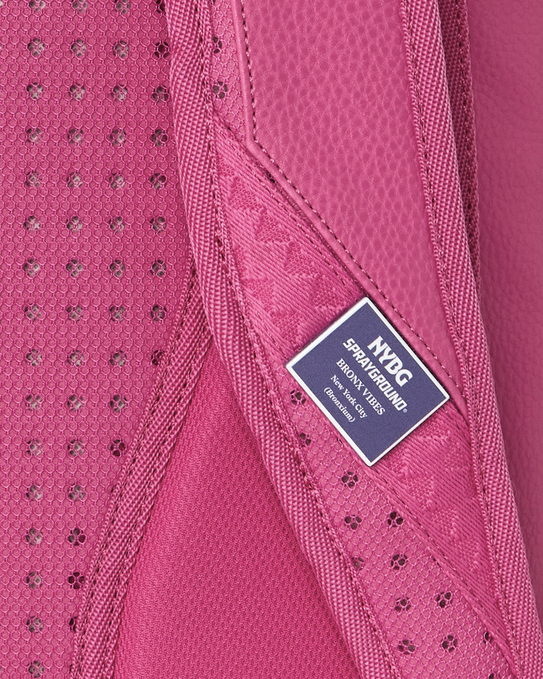SPRAYGROUND® BACKPACK NYBG PINK LEATHER FLOWERS BACKPACK