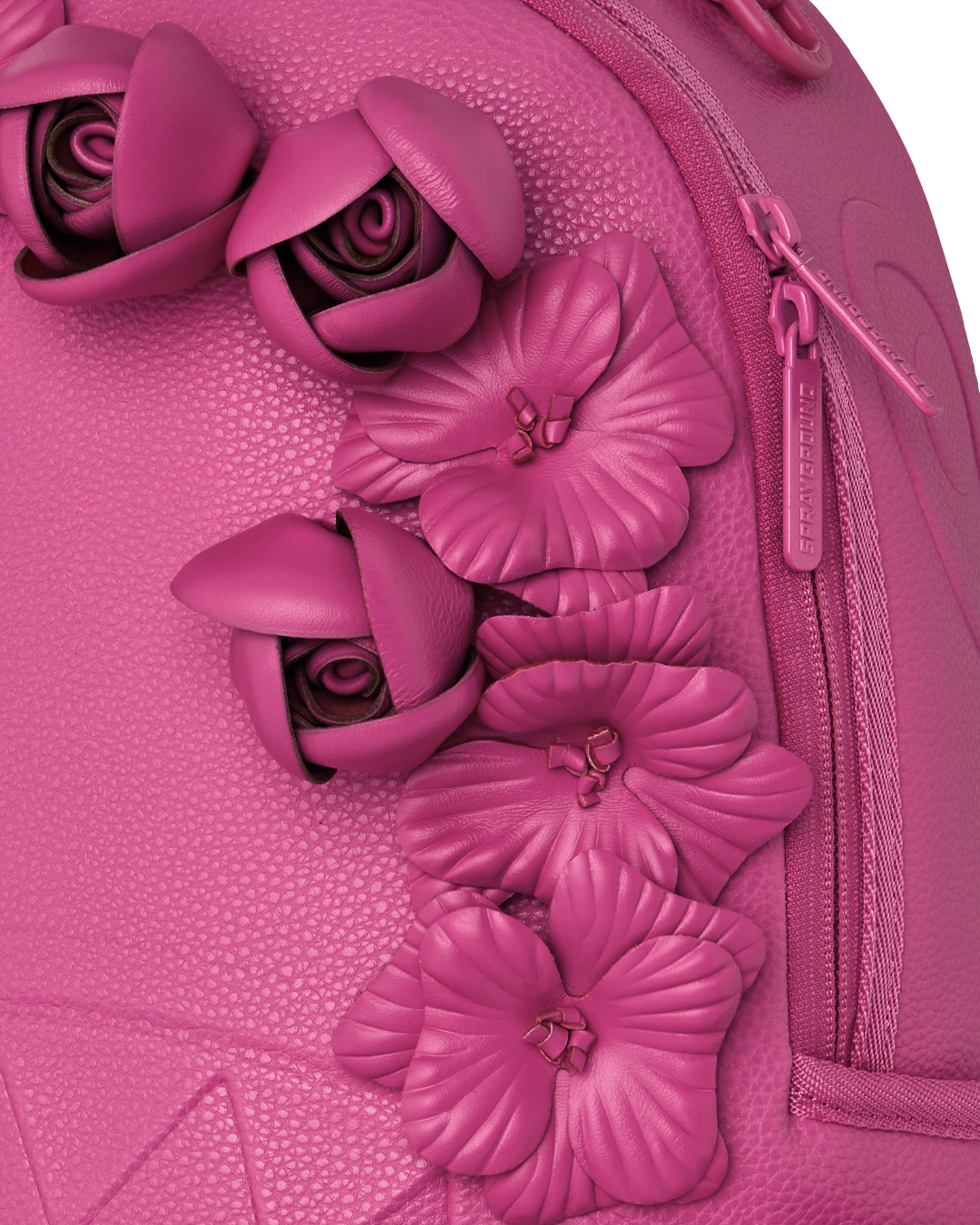 SPRAYGROUND® BACKPACK NYBG PINK LEATHER FLOWERS BACKPACK
