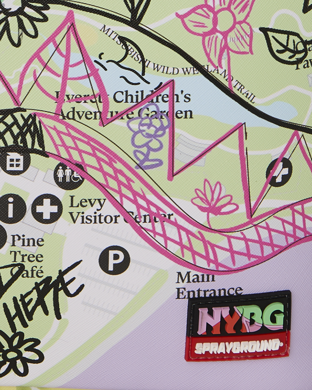 SPRAYGROUND® BACKPACK NYBG MAP WITH DOODLES BACKPACK