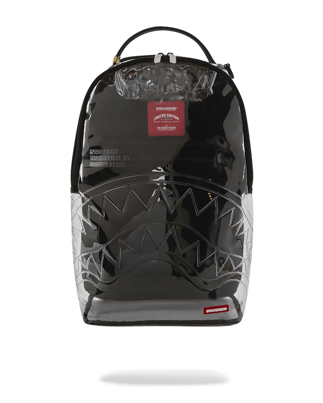 SPRAYGROUND® BACKPACK GUN METAL COLORS CLEAR BACKPACK