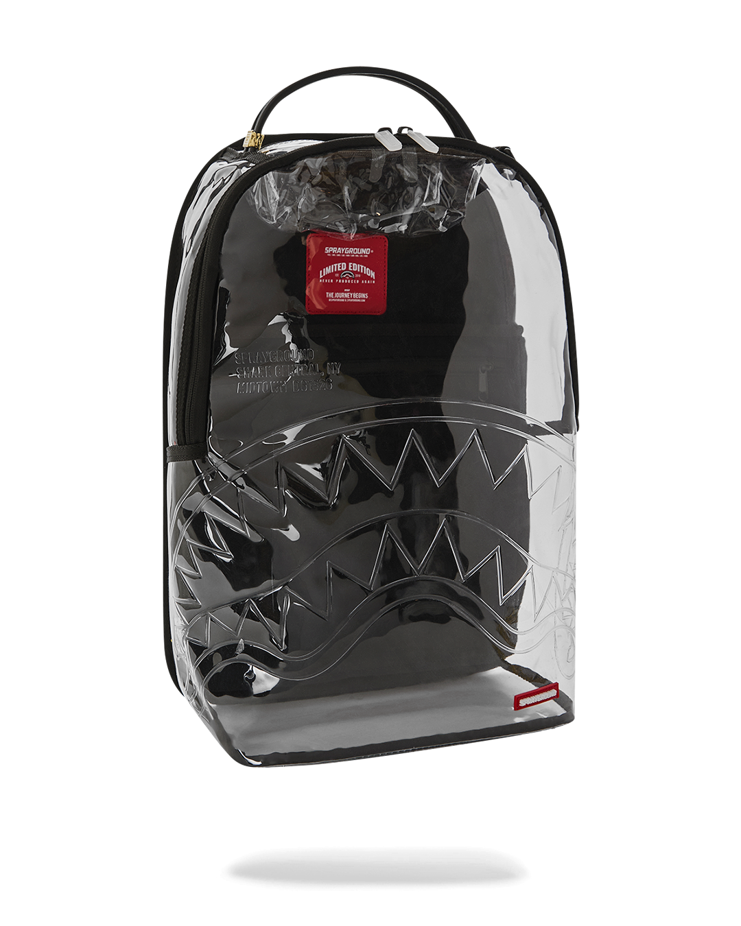 SPRAYGROUND® BACKPACK GUN METAL COLORS CLEAR BACKPACK