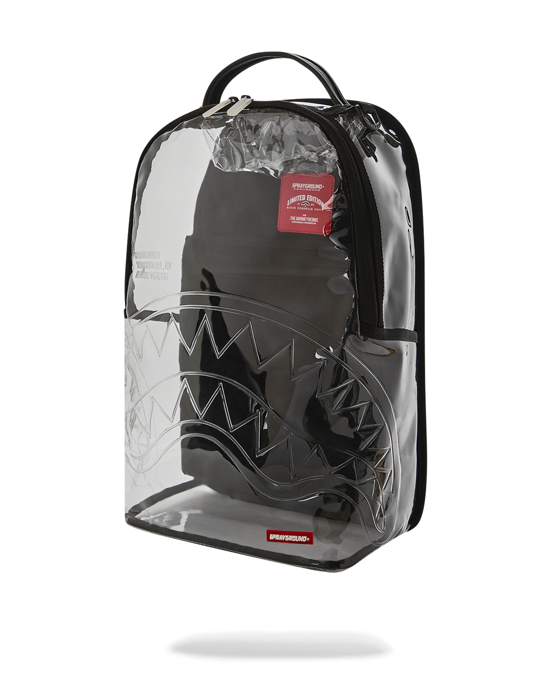 SPRAYGROUND® BACKPACK GUN METAL COLORS CLEAR BACKPACK