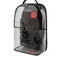 SPRAYGROUND® BACKPACK GUN METAL COLORS CLEAR BACKPACK