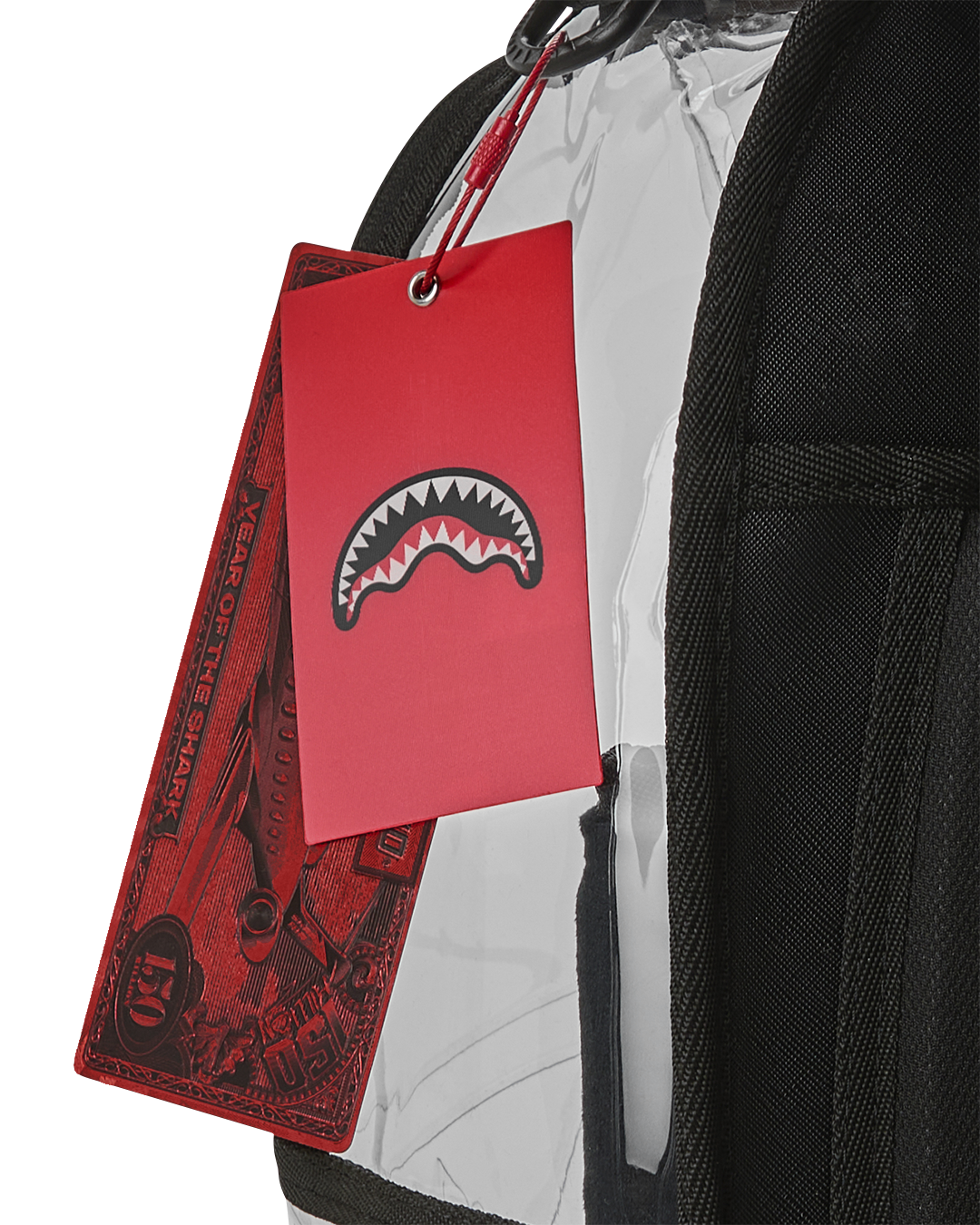 SPRAYGROUND® BACKPACK GUN METAL COLORS CLEAR BACKPACK