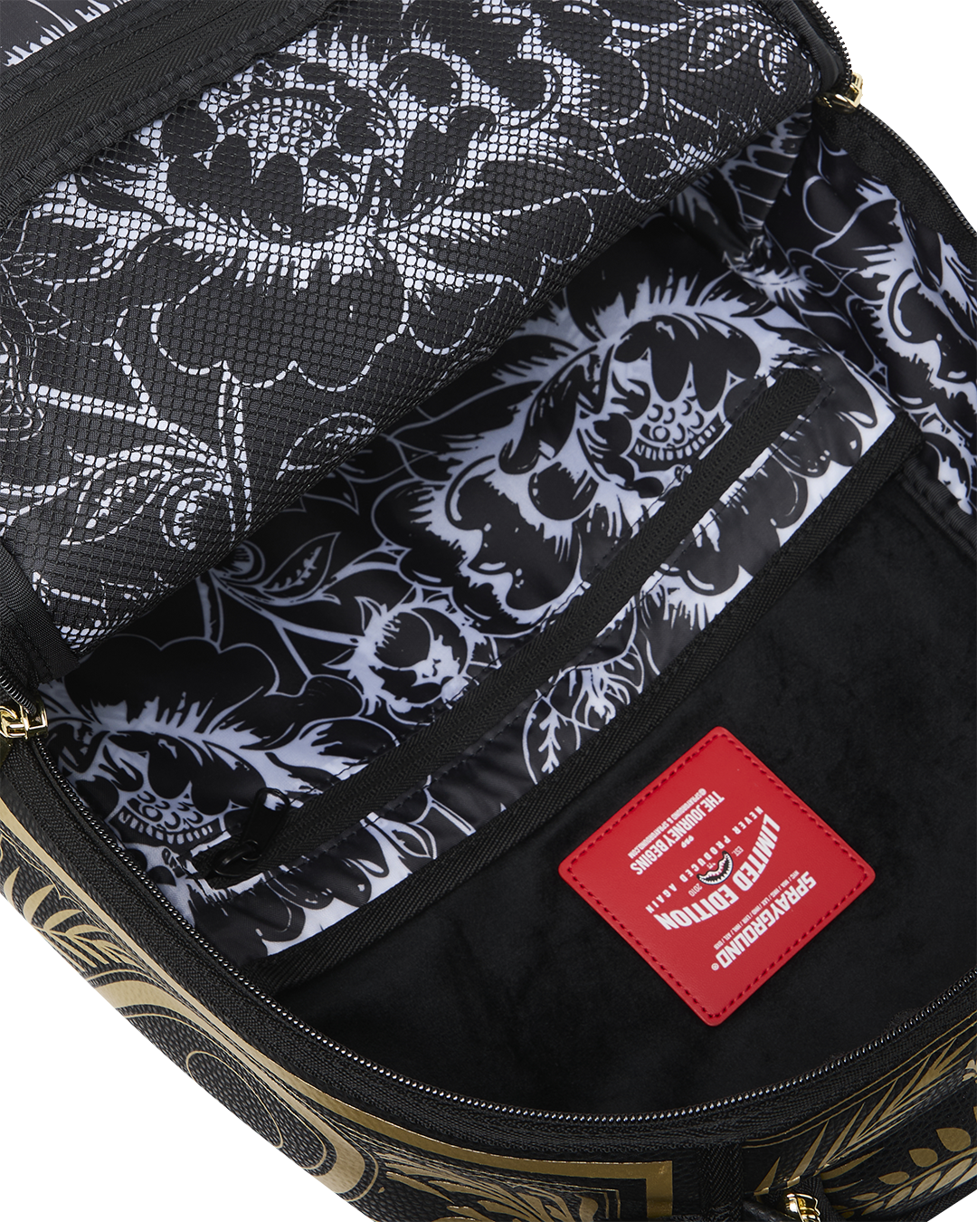SPRAYGROUND® BACKPACK NYBG GOLD FOIL PRINT BACKPACK