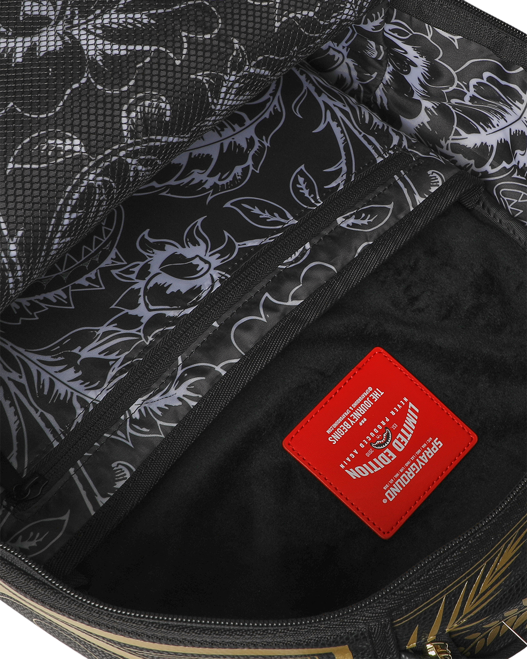 SPRAYGROUND® BACKPACK NYBG GOLD FOIL PRINT BACKPACK