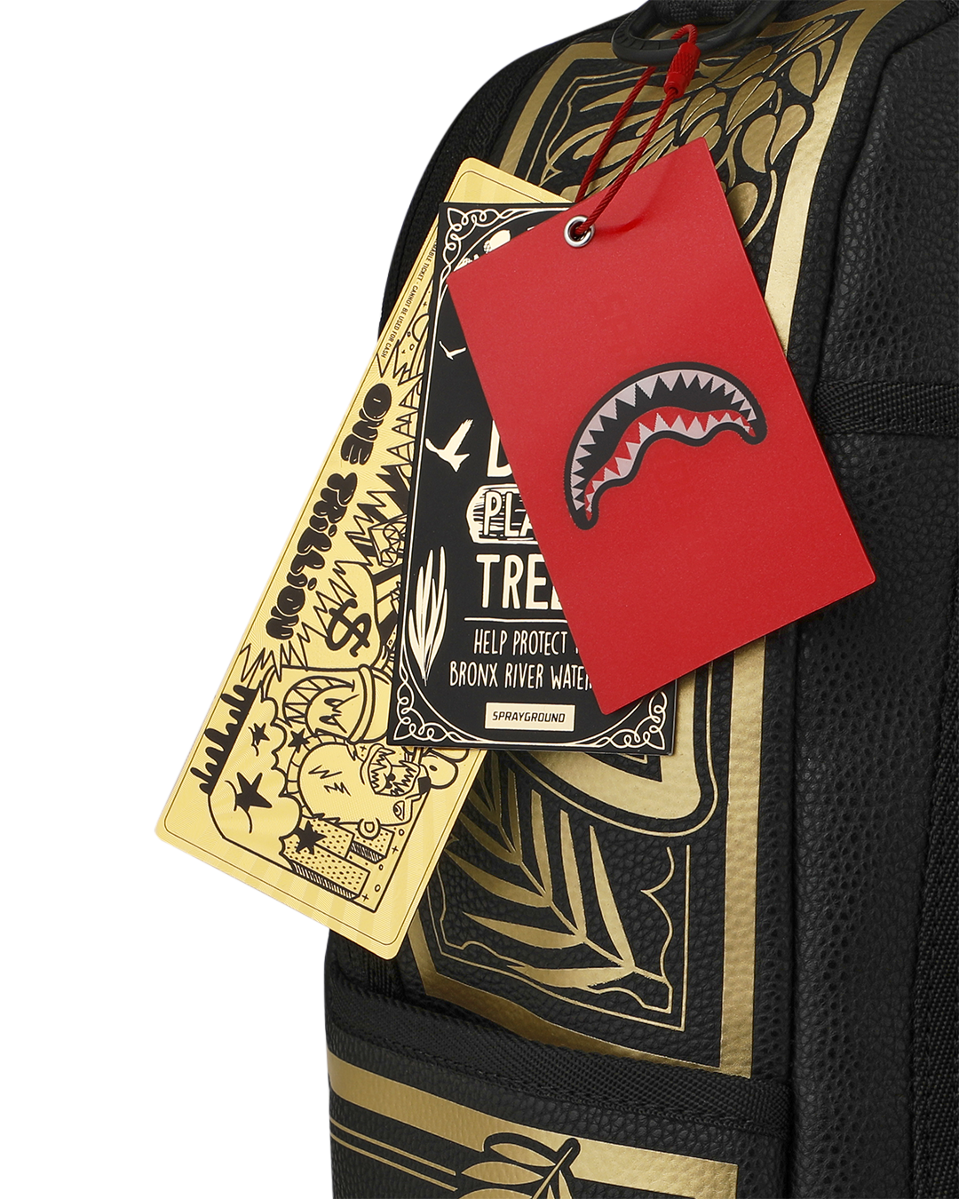SPRAYGROUND® BACKPACK NYBG GOLD FOIL PRINT BACKPACK