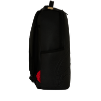 SPRAYGROUNDÂ® BACKPACK SHARK CENTRAL EMBOSSED BLACK NYLON BACKPACK