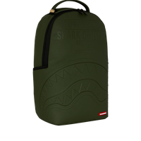 SPRAYGROUND® BACKPACK SHARK CENTRAL EMBOSSED GREEN NYLON BACKPACK