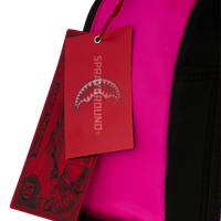 SPRAYGROUND® BACKPACK SHARK CENTRAL WHITE STENCIL SHARK PINK NYLON BACKPACK