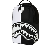 SPRAYGROUND® BACKPACK SHARK CENTRAL BLACK AND WHITE STENCIL BACKPACK