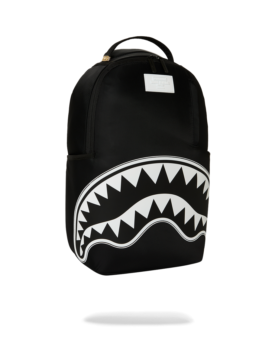 【美品】SPRAYGROUND ハーフデザイン バックパック ブラック×モノクロ SHARK CENTRAL 2 - BLACK WHITE BACKPACK – SPRAYGROUND®
