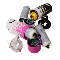WYNWOOD WALLS COLLAB WATER BOTTLE OR SPRAYCAN HOLDER (BLK/WHT)