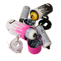 WYNWOOD WALLS COLLAB WATER BOTTLE OR SPRAYCAN HOLDER (WHT/PNK)