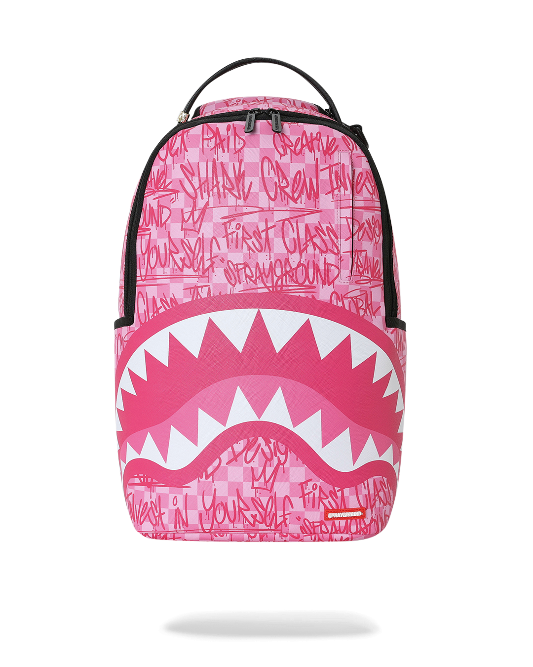 SPRAYGROUND® BACKPACK PINK CHECK GRAFFITI BACKPACK