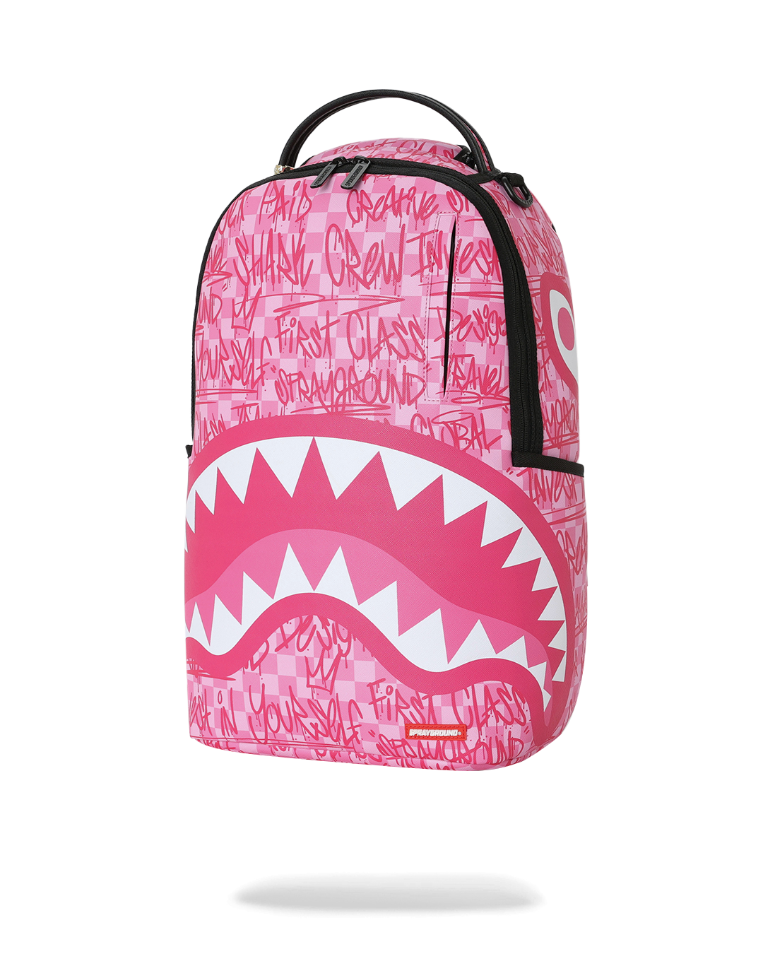 SPRAYGROUND® BACKPACK PINK CHECK GRAFFITI BACKPACK