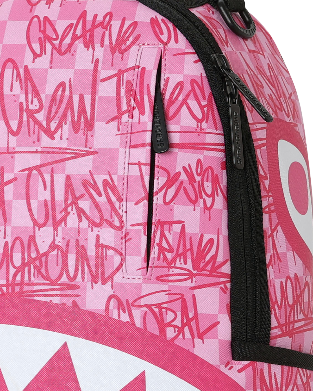 SPRAYGROUND® BACKPACK PINK CHECK GRAFFITI BACKPACK