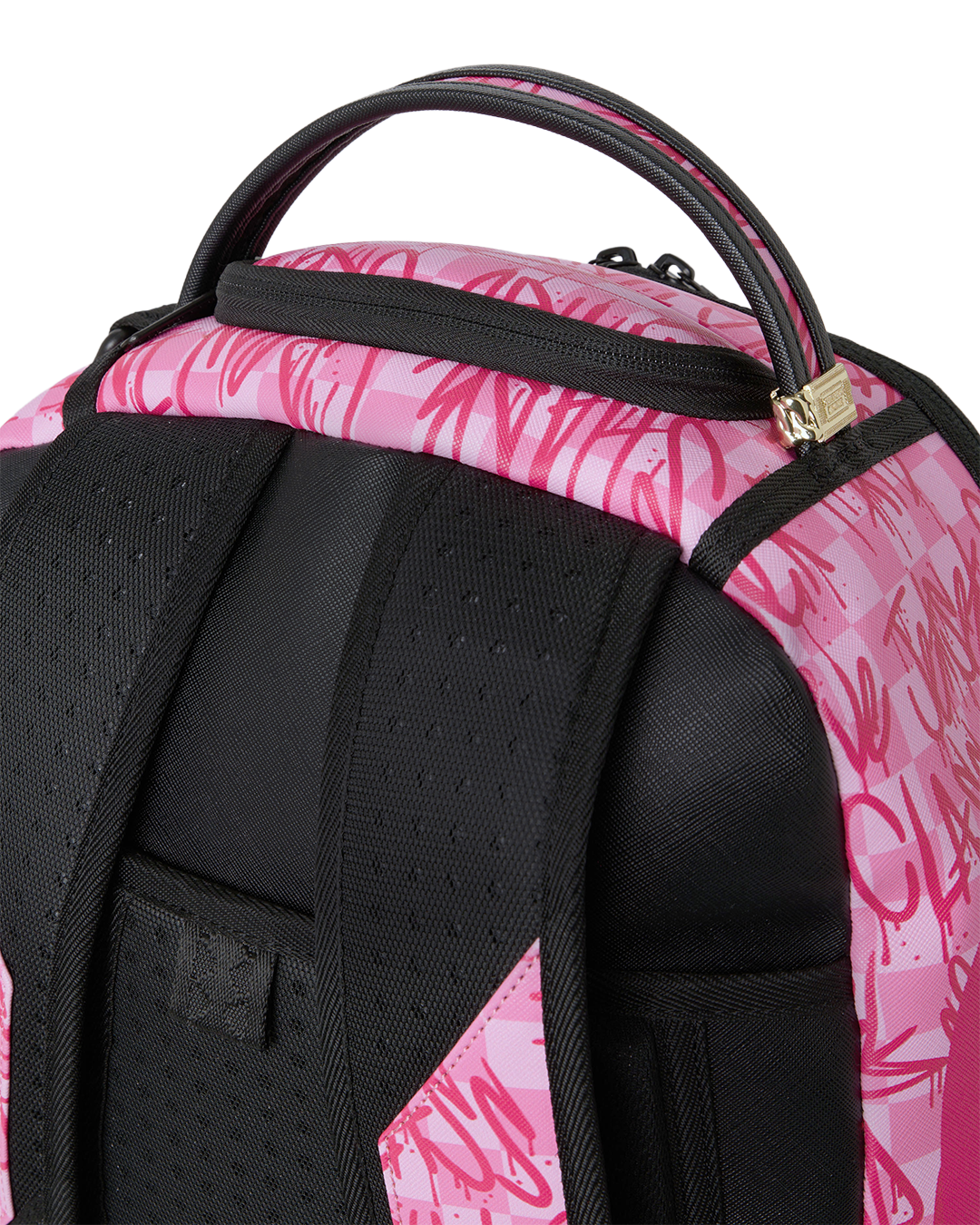 SPRAYGROUND® BACKPACK PINK CHECK GRAFFITI BACKPACK