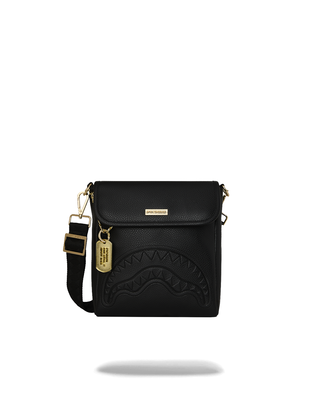 SPRAYGROUND® SLING SHARK CENTRAL GOLD TAG MESSENGER SLING