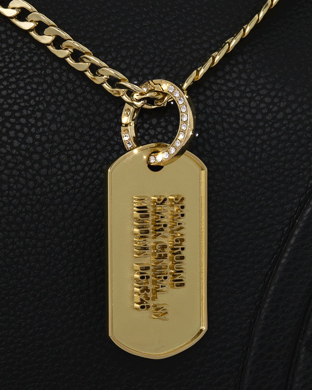 SPRAYGROUND® SLING SHARK CENTRAL GOLD TAG MESSENGER SLING