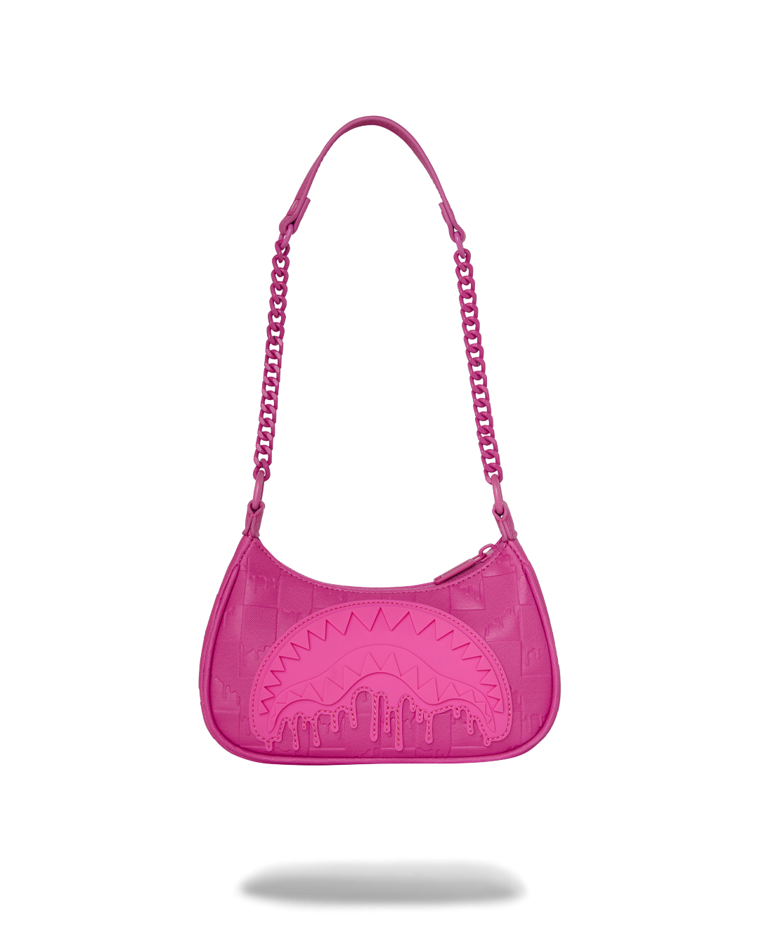 SPRAYGROUND® HANDBAG EMBOSS PINK DRIP CHECK HANDBAG