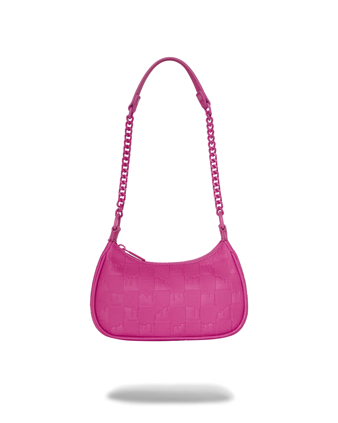SPRAYGROUND® HANDBAG EMBOSS PINK DRIP CHECK HANDBAG