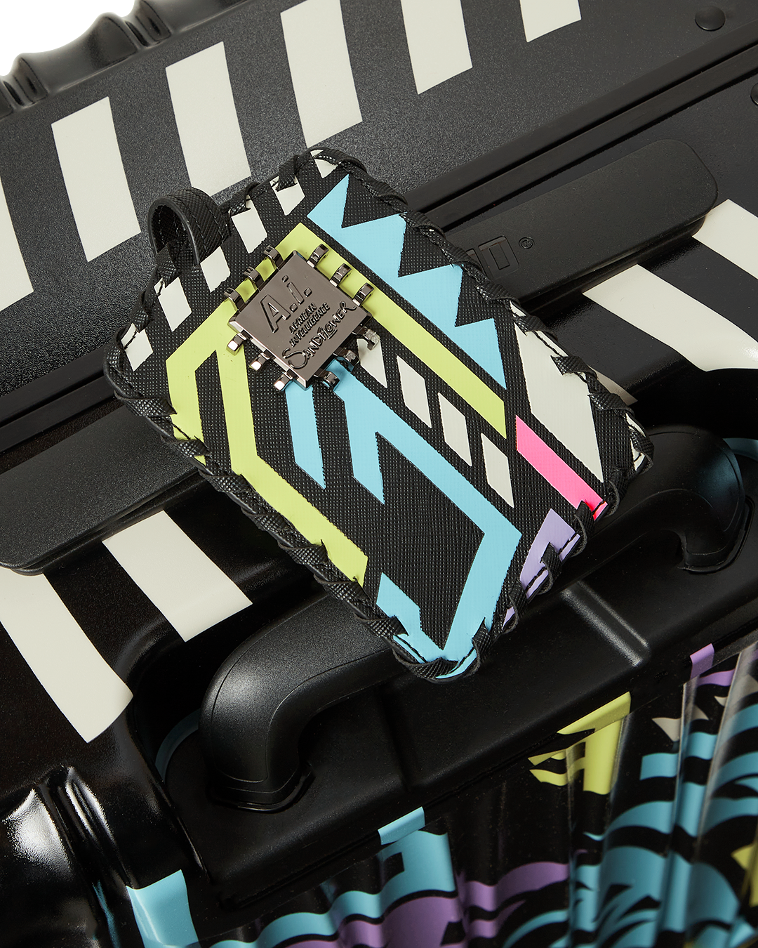 SPRAYGROUND® LUGGAGE A.I. PATH TO THE FUTURE III HARDSHELL CARRY-ON LUGGAGE - SANDFLOWER COLLAB