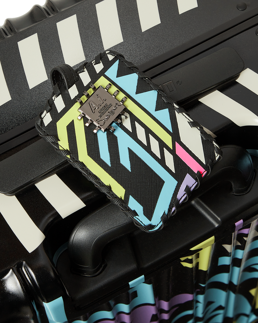 SPRAYGROUND® LUGGAGE A.I. PATH TO THE FUTURE III HARDSHELL CARRY-ON LUGGAGE - SANDFLOWER COLLAB