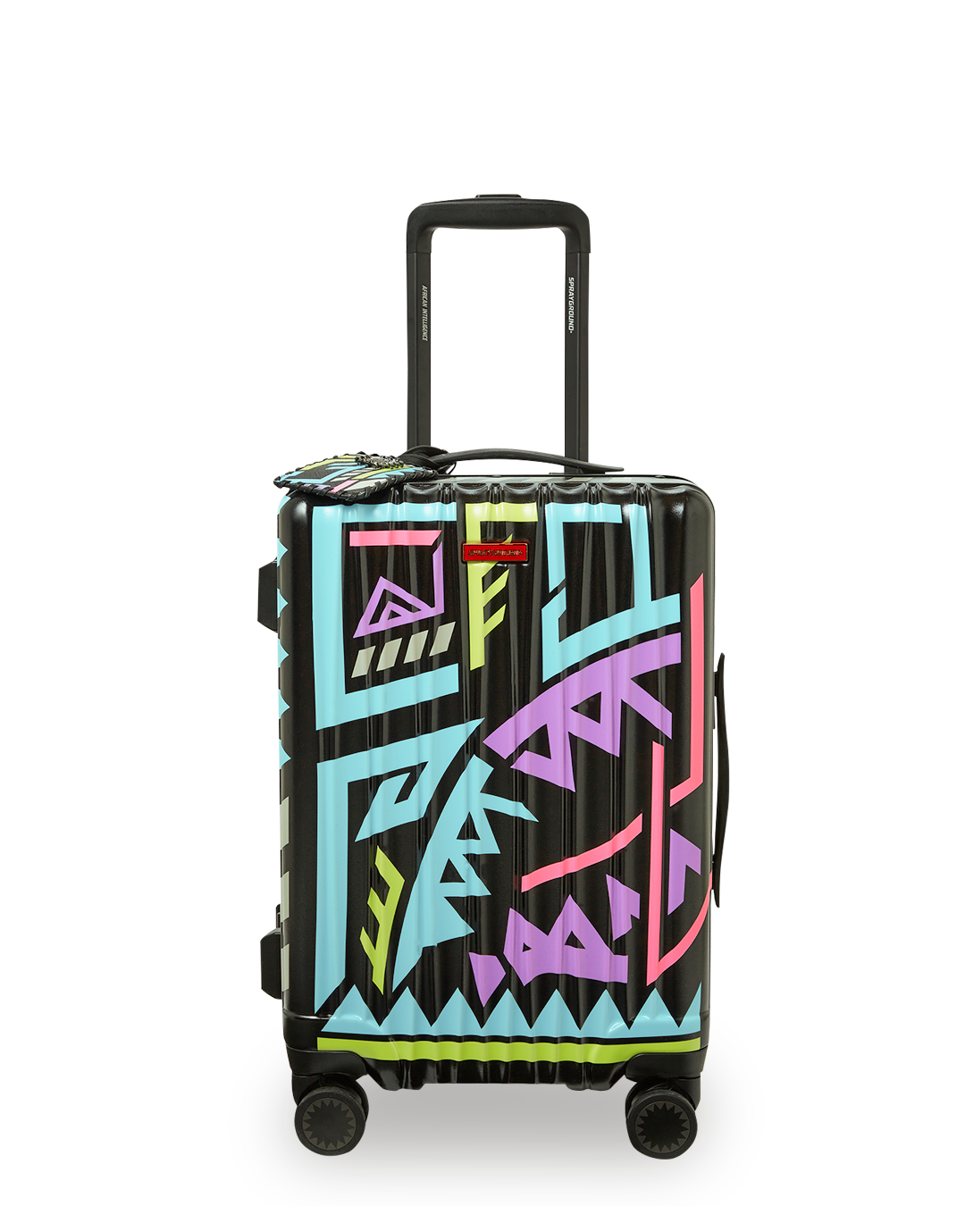 SPRAYGROUND® LUGGAGE A.I. PATH TO THE FUTURE III HARDSHELL CARRY-ON LUGGAGE - SANDFLOWER COLLAB