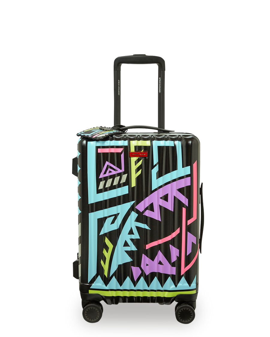 SPRAYGROUND® LUGGAGE A.I. PATH TO THE FUTURE III HARDSHELL CARRY-ON LUGGAGE - SANDFLOWER COLLAB