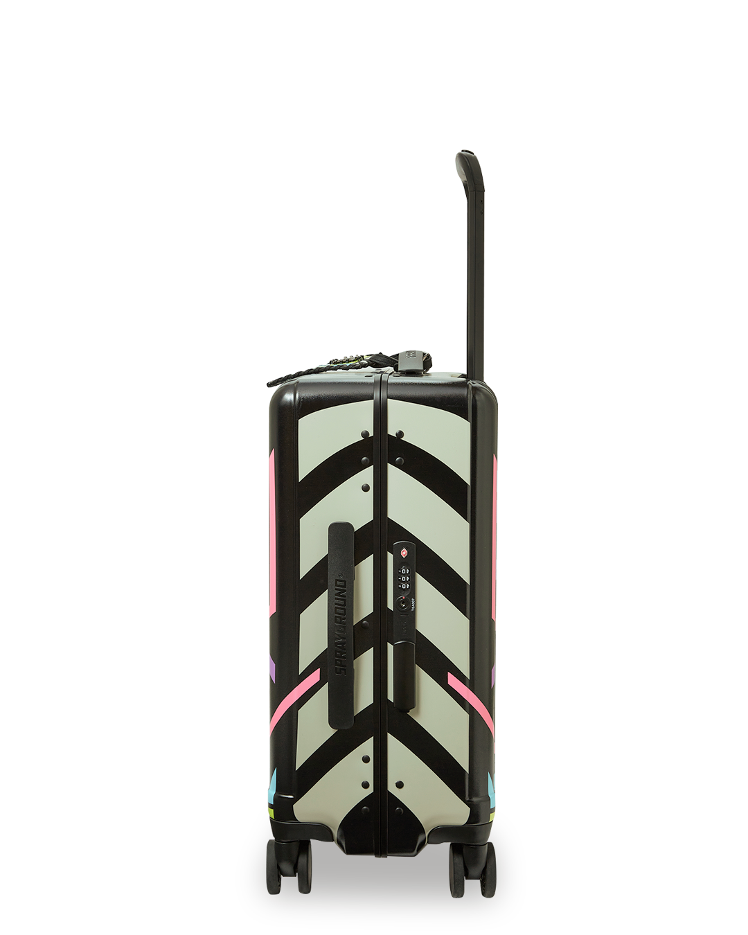 SPRAYGROUND® LUGGAGE A.I. PATH TO THE FUTURE III HARDSHELL CARRY-ON LUGGAGE - SANDFLOWER COLLAB