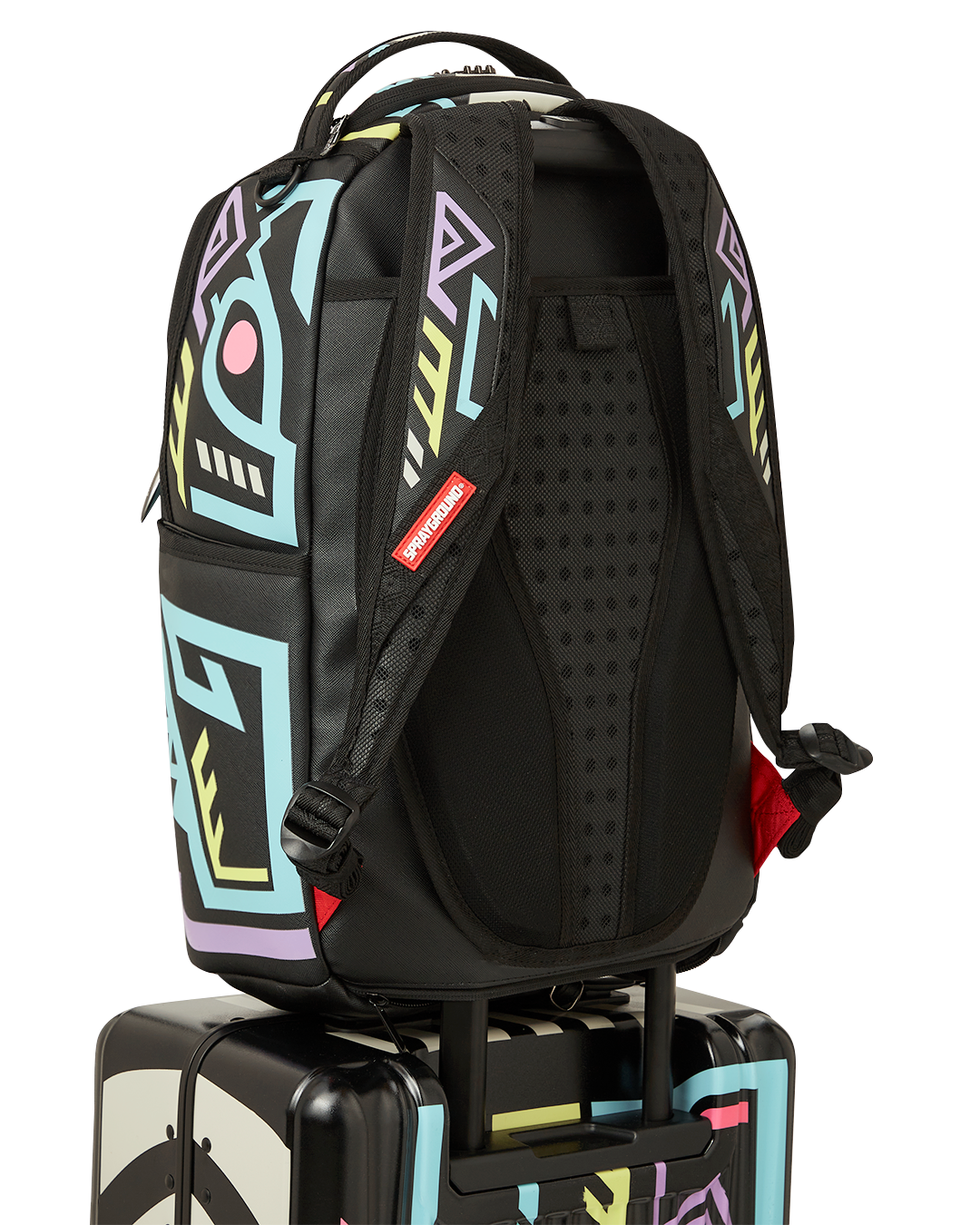 SPRAYGROUND® LUGGAGE A.I. PATH TO THE FUTURE III HARDSHELL CARRY-ON LUGGAGE - SANDFLOWER COLLAB