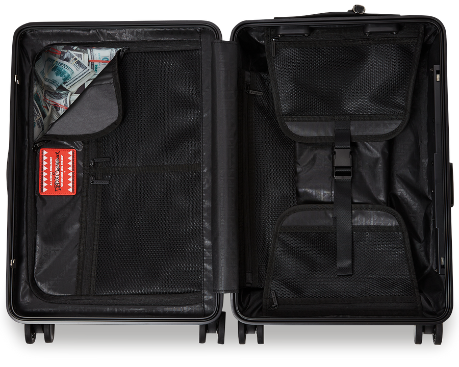 SPRAYGROUND® LUGGAGE A.I. PATH TO THE FUTURE III HARDSHELL CARRY-ON LUGGAGE - SANDFLOWER COLLAB