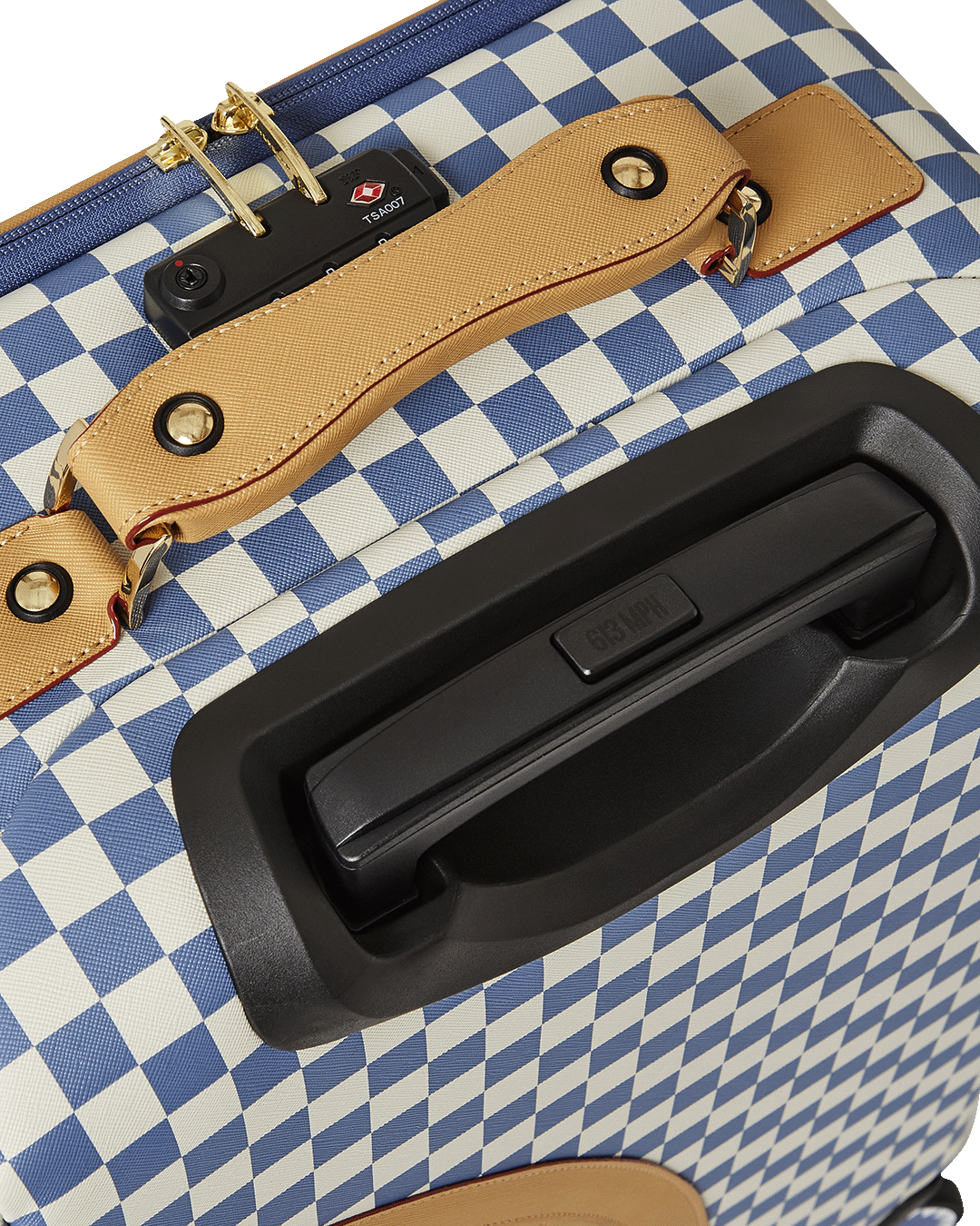 SPRAYGROUND® LUGGAGE LETTER CHECKERS SOFT CARRY-ON LUGGAGE