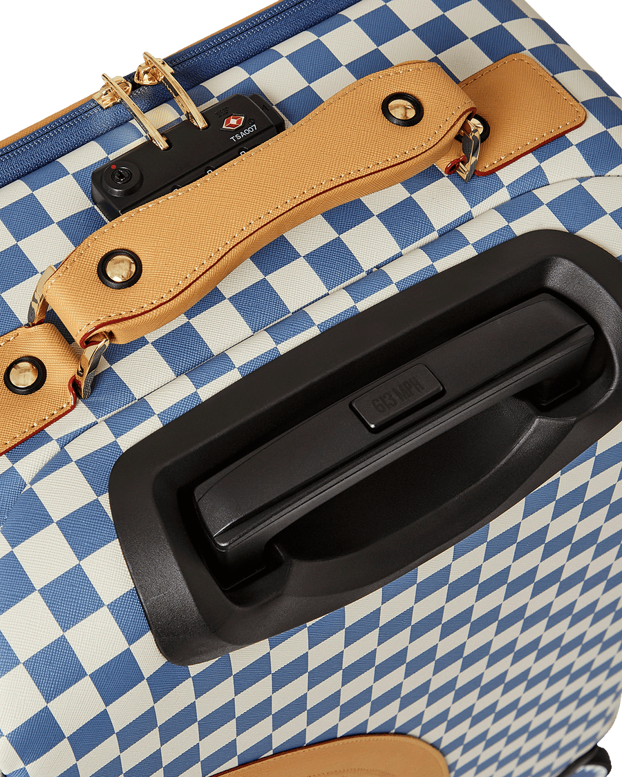 SPRAYGROUND® LUGGAGE LETTER CHECKERS SOFT CARRY-ON LUGGAGE