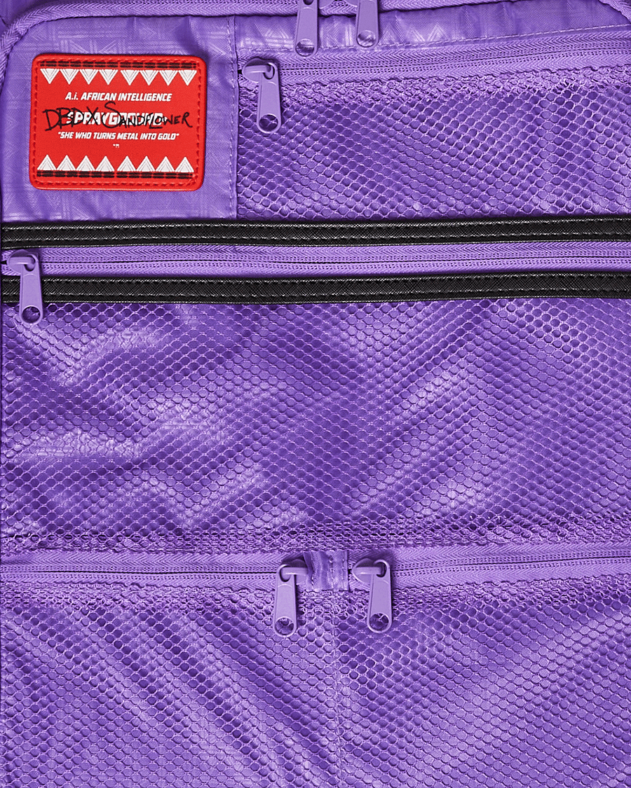 SPRAYGROUND® LUGGAGE AFRICAN INTELLIGENCE 12 BROOKLYN & BEYOND CARRY-ON LUGGAGE - SANDFLOWER COLLAB