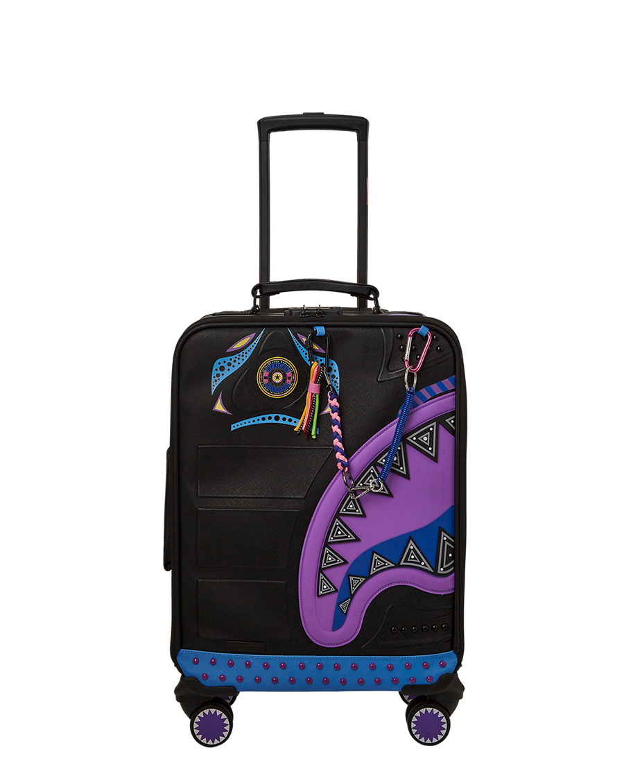 SPRAYGROUND® LUGGAGE AFRICAN INTELLIGENCE 12 BROOKLYN & BEYOND CARRY-ON LUGGAGE - SANDFLOWER COLLAB