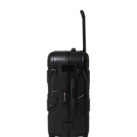 SPRAYGROUND® LUGGAGE CARGO PATCHES SHARKITECTURE CARRY-ON LUGGAGE BLACK WITH EXTRA STICKERS