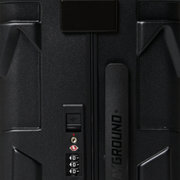 SPRAYGROUND® LUGGAGE CARGO PATCHES SHARKITECTURE CARRY-ON LUGGAGE BLACK WITH EXTRA STICKERS