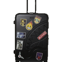 SPRAYGROUND® LUGGAGE CARGO PATCHES SHARKITECTURE FULL-SIZE LUGGAGE