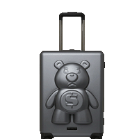 SPRAYGROUND® LUGGAGE MONEYBEAR MOGUL GUNMETAL CARRY-ON LUGGAGE